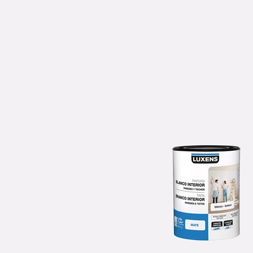 Pintura interior blanco mate Luxens 0,75l