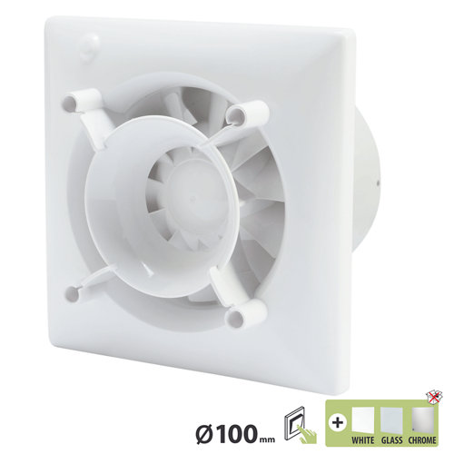 Ecuación del extractor de baño axial silentis 100