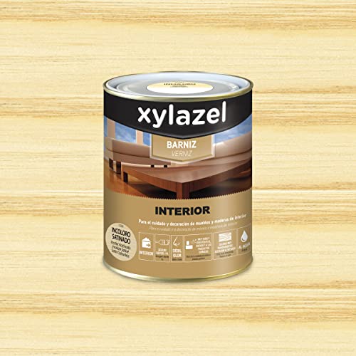 Barniz interior a base de agua satinada incolora Xylazel 750 ml