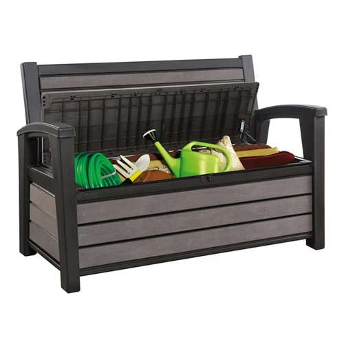 Campana exterior de polipropileno cepillado 132,7x84x63,5 cm 227 l