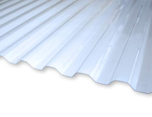 Kaiser Plastic® - Lámina corrugada Xtra Strong (PC), lisa y transparente, 90 x 120 cm, por unidad o lote