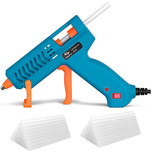 Pistola de pegamento Tilswall de 50 W, pistola de pegamento de 75 piezas, pistola de bricolaje, kit de pistola de pegamento para arte, embalaje, reparación y hogar, oficina y escuela