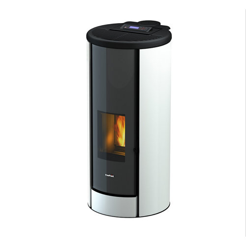 Estufa de pellets freepoint brisa wifi 8,67 kw blanca