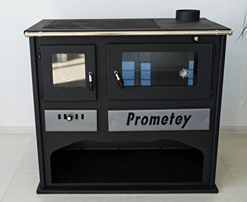 Horno de leña con cristal PROMETEY 11 kW - PRAKTIK - LUX