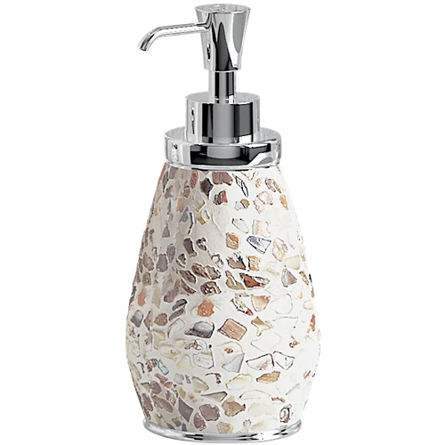 Dispensador de jabón marino de cerámica beige