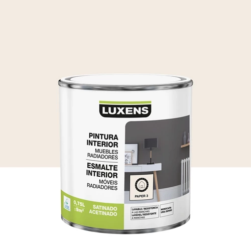 Luxe papel esmaltado interior 3 satinado 0,75l
