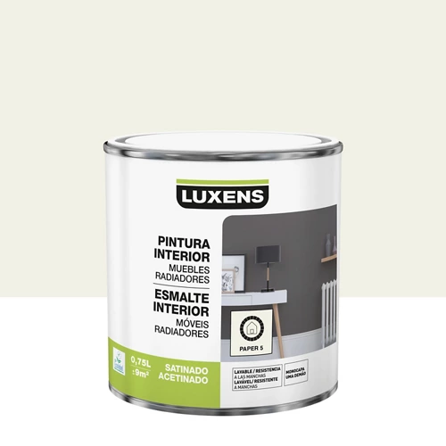 Papel esmaltado luxens interior 5 satinado 0,75l