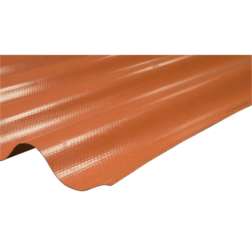 Plato grande poliester rojo ola 2,5x1,1 m