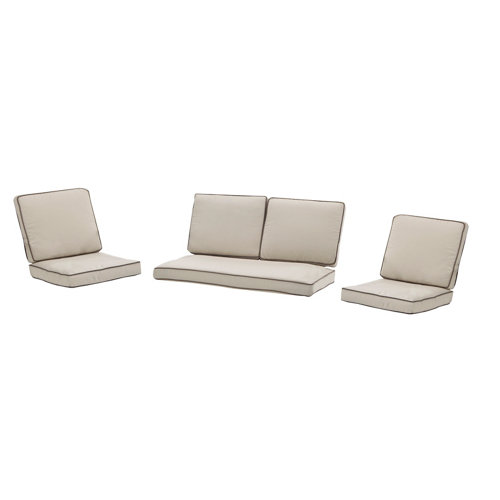 Conjunto de cojines de exterior multiposición material low roma tan