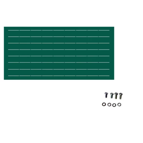 Valla de jardín de acero galvanizado verde 195x94 cm