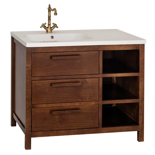 Mueble de baño Amazon nogal 100 x 45 cm