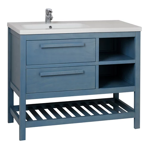 Mueble de baño Amazon azul 100 x 45 cm