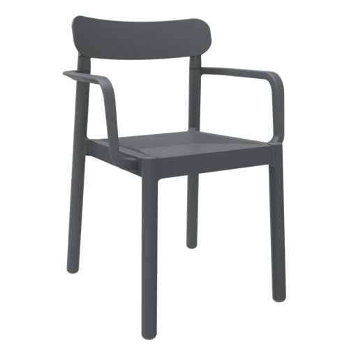 Silla exterior resina gris elba