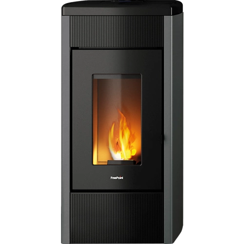 Estufa de pellets conductiva plata Freepoint duke wifi 14 kw