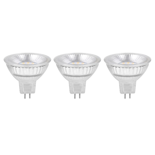 Pack de 3 reflectores led gu5.3 5w 4000k lexman