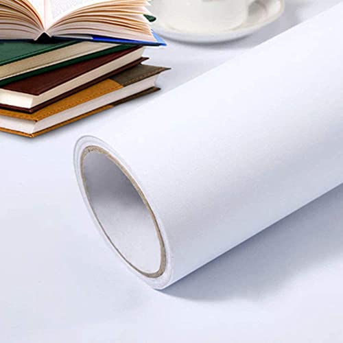 Hode vinilo adhesivo para muebles, vinilo autoadhesivo impermeable, papel adhesivo blanco mate, decoración de papel pintado 40×300cm