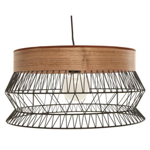 plafón inspires manam negro 1 luz