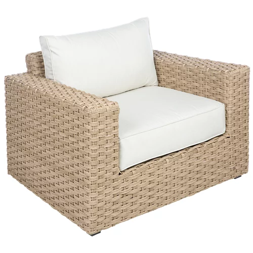 Conjunto de 2 sillones de exterior de aluminio natural bangkok
