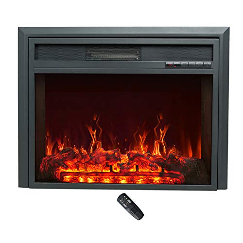 Chimenea eléctrica C-Hopetree de 28 pulgadas, calentador portátil independiente con control remoto y termostato para regalo de Navidad