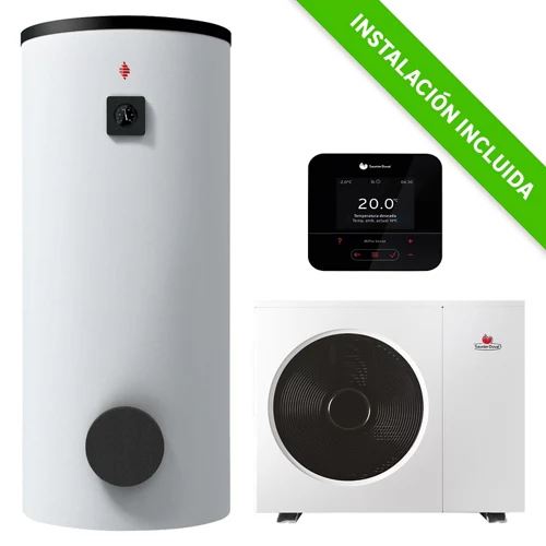 instalacion sauna pack duval genia 8 con mipro inalambrico + ACS (400 l)