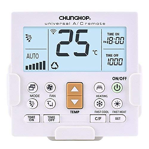 Mando a distancia universal para aire acondicionado - Soporte de pared - Pantalla de luz