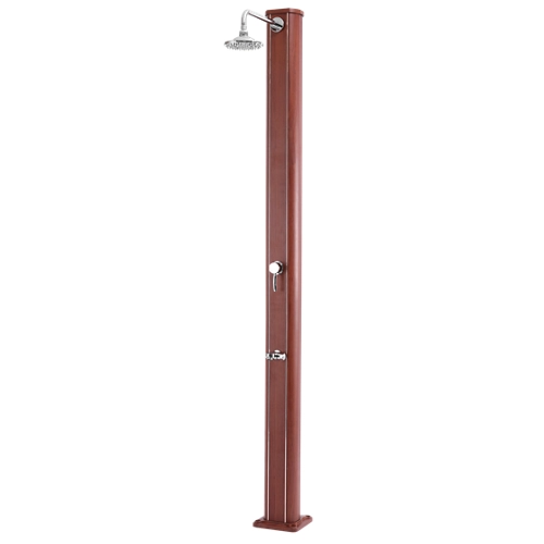 Ducha solar para piscina qp madera recta 32l