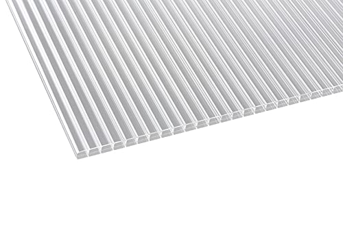 Lámina de nido de abeja de policarbonato (16 mm, 1200 x 3000 mm), transparente