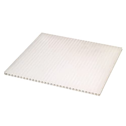 IRONLUX - Panel de policarbonato celular compacto - Lámina de policarbonato transparente 6 mm - Lámina de policarbonato 1195 x 595 mm - Protección UV