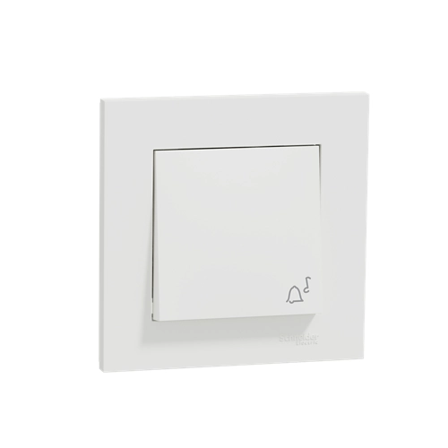 Pulsador timbre miluz schneider electric blanco