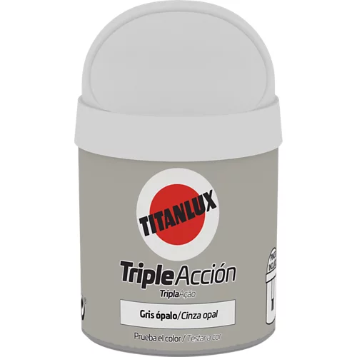 Titanlux pintura tester triple acción 75ml gris opal