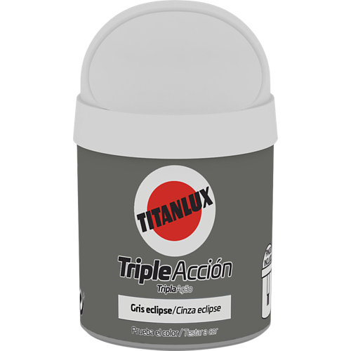 Pintura tester titaniolux triple accion 75ml gris eclipse
