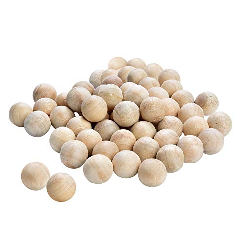 moinkerin 50 bolas de madera de cedro para rechazar polillas para cajones, cajas de almacenamiento, armarios