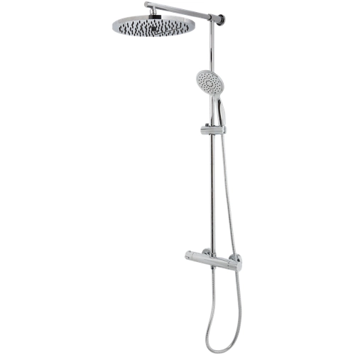 Columna de ducha termostática cascada Edouard Rousseau gris