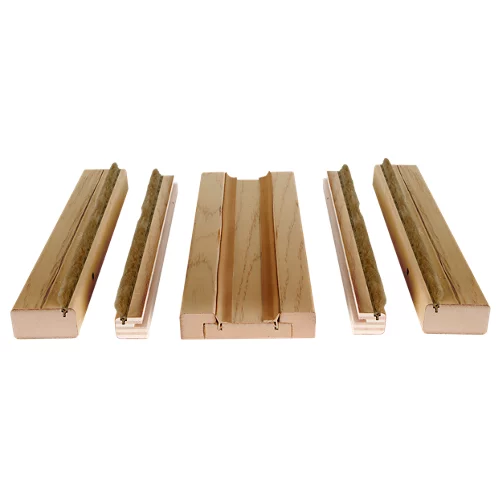 Kit de fundición para caseneto 110 fabricado en mdf roble miel para puerta corredera