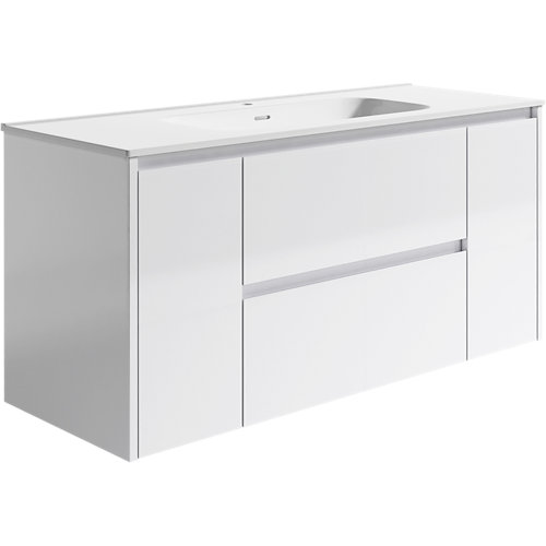 Mueble de baño luna blanca 120 x 48 cm