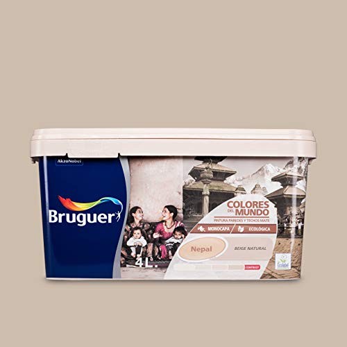 Bruguer Colors of the World Pintura mural monocapa Nepal Beige natural 4 L