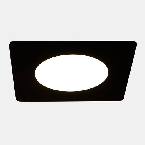 Foco empotrable led negro cuadrado Novo cristal 12w 4000k
