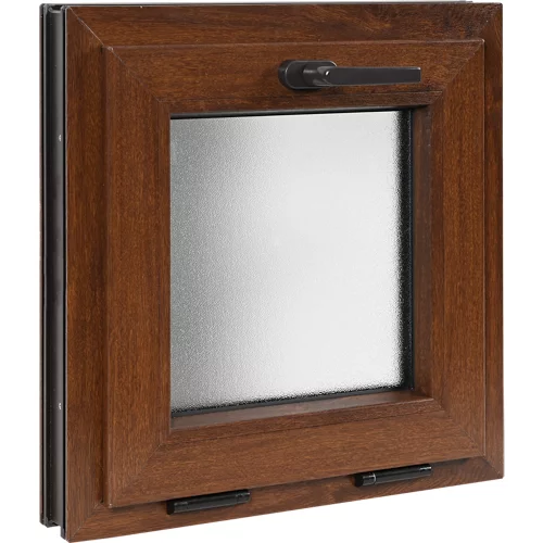 Artens cristal basculante pvc nogal 55x55 cm