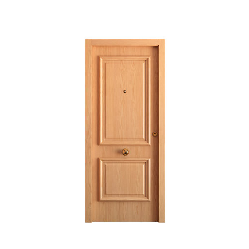 Puerta de entrada blindada 2 plazas izquierda roble de 85,7x205 cm