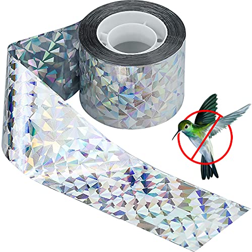 Cinta repelente de pájaros CAPRICCIOUS 80M, cinta repelente de pájaros de doble cara, cinta reflectante para espantar pájaros, cinta disuasoria de pájaros de jardín y granja de palomas