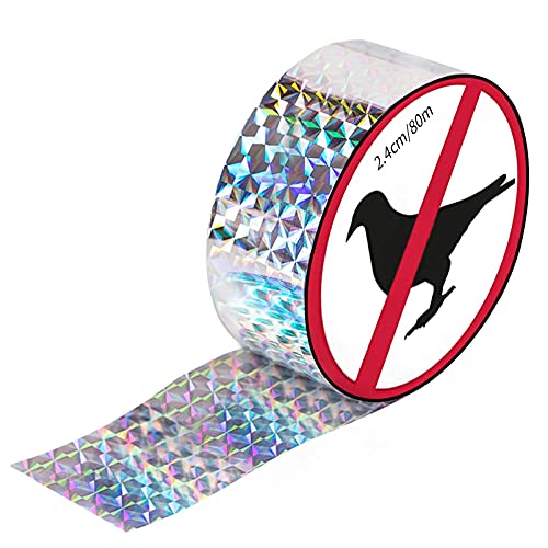 Cinta repelente de aves Xionghonglong, reflector de aves, cinta repelente de aves, repelente de aves, cinta repelente de aves para jardín doméstico y control de aves de corral