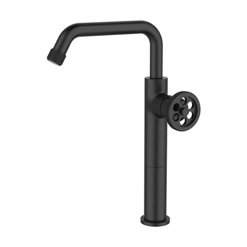 Monomando lavabo alto indus negro