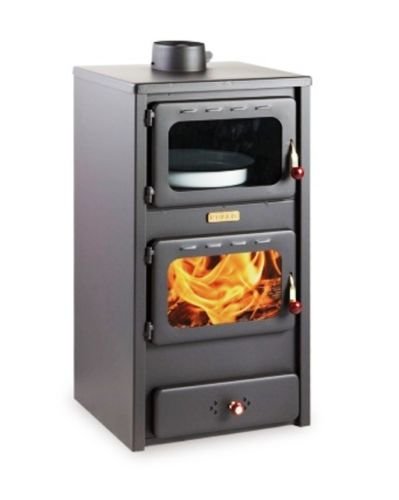 chimenea de leña KUPRO LUX con horno, 11 kW