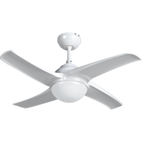 ventilador de techo con luz inspira joran blanco 91 cm motor agujas