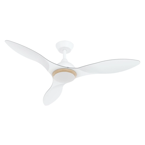Ventilador de techo con luz led tiza blanca 122 cm dc
