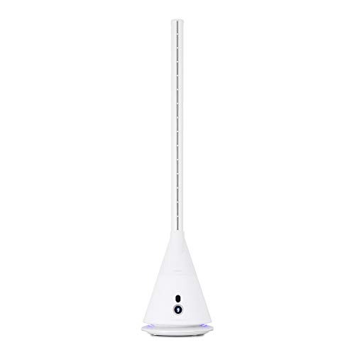 IKOHS COOL SILENCE DC - Ventilador de torre, sin aspas, 9 velocidades, oscilación 90°, programable, temporizador, con mando a distancia, bajo consumo, ligero, diseño vanguardista