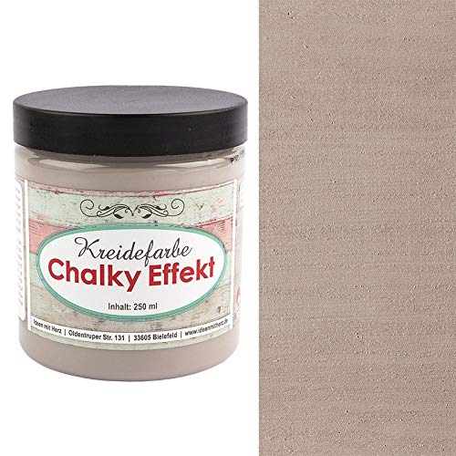 Ideen mit Herz Chalk paint efecto tiza 250 ml Color de tiza al agua ultramate, muy opaco para Shabby Chic y Taupe Vintage Effect