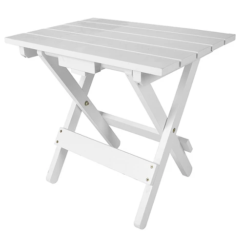 Mesa de jardín plegable eucalipto naterial california 34x43x48 cm