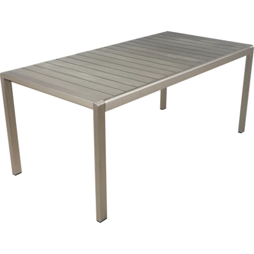 Mesa de jardín aluminio material polywood albany 100x76x170 cm