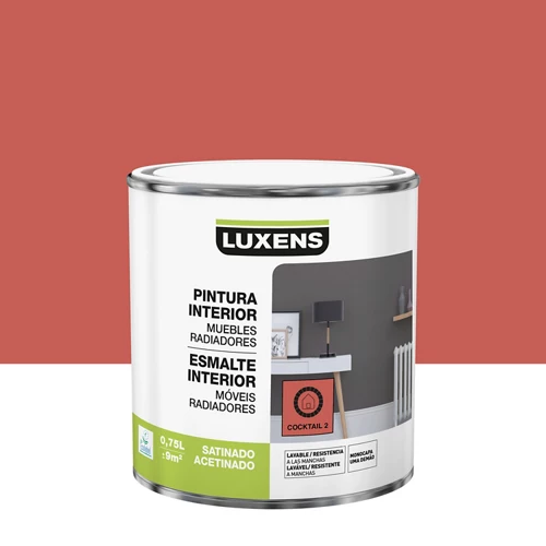 Lujoso esmalte interior plateado satinado 0,75l
